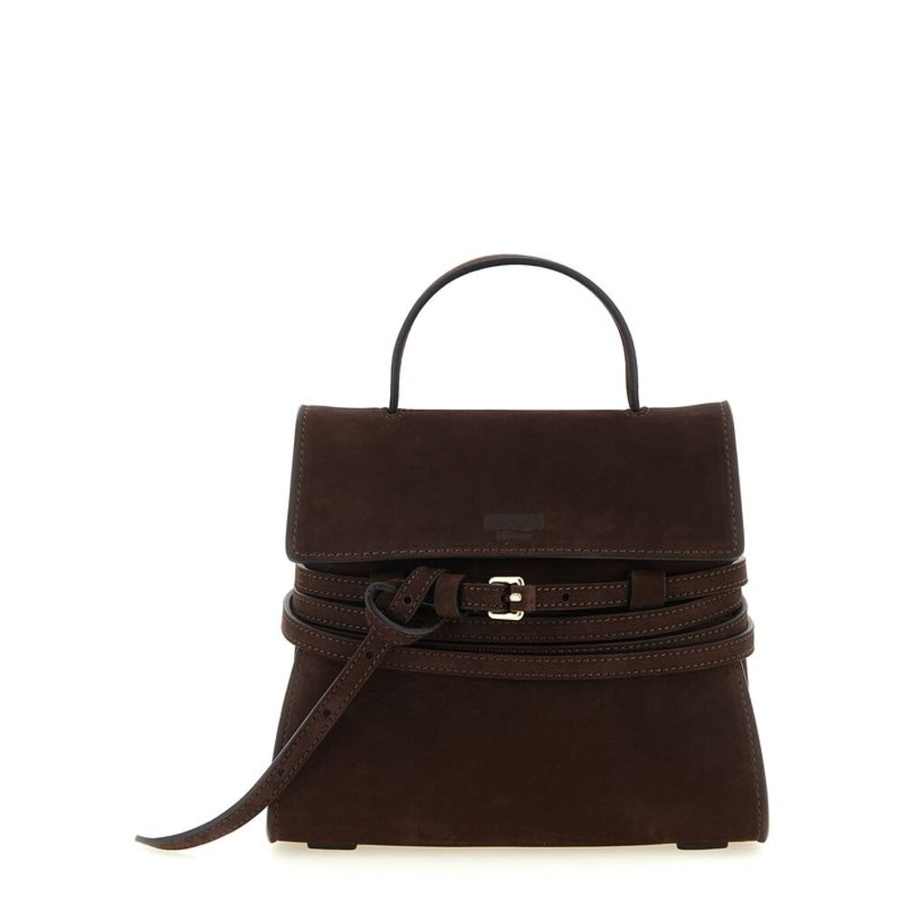 Moschino Brown Calfskin Women's Handbag